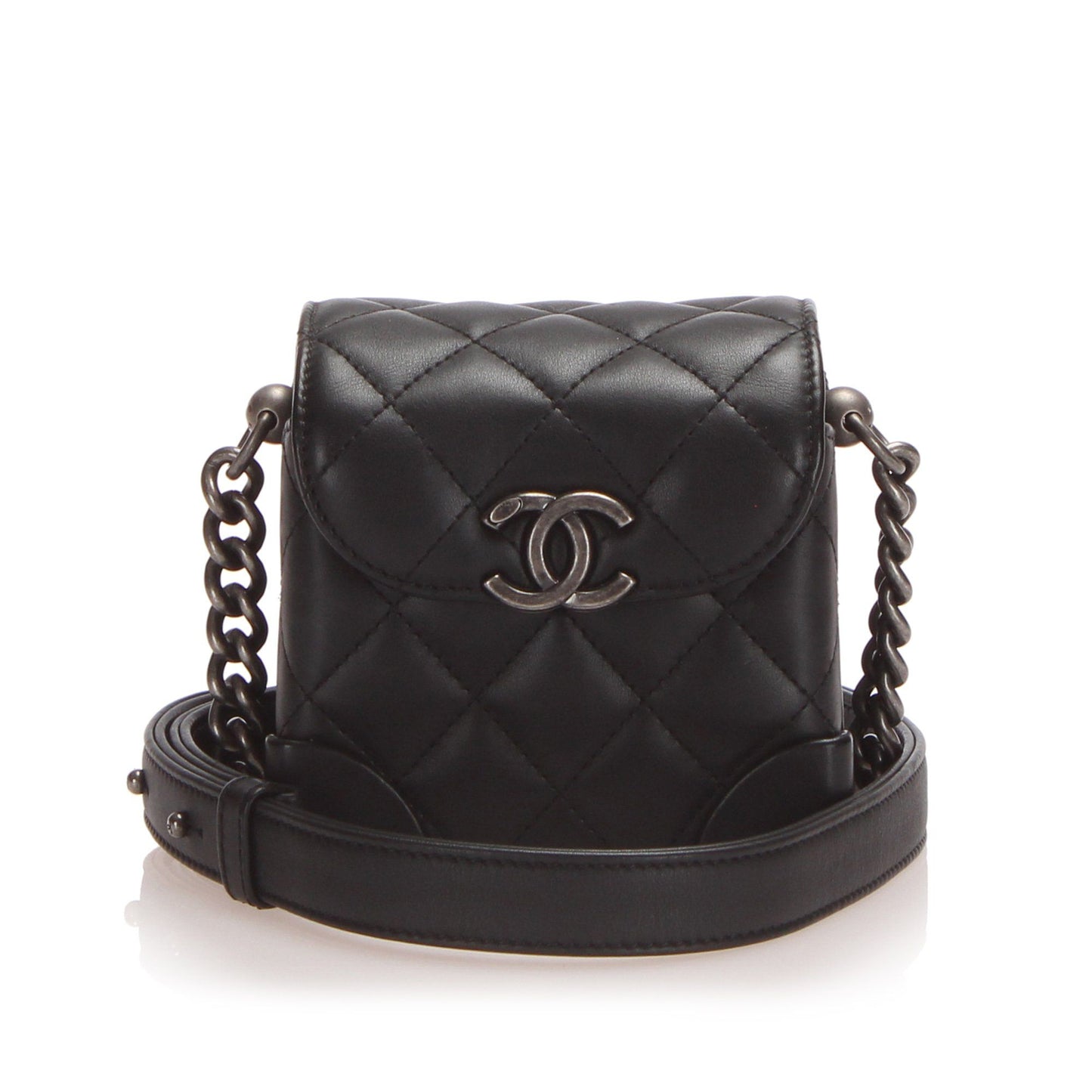 Chanel Matelasse Lambskin Leather Chain Vanity Bag Bags Chanel