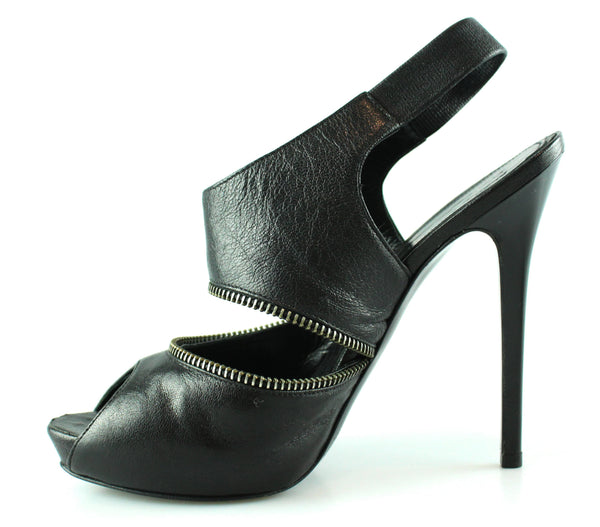 Alexander McQueen Zip Skull Sandal EUR 38 UK 5