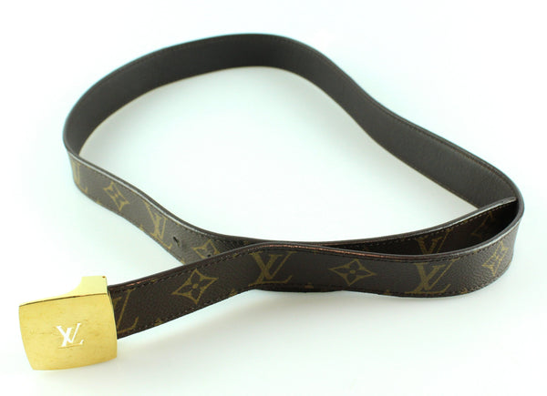 Louis Vuitton Monogram Belt 90/36 GH