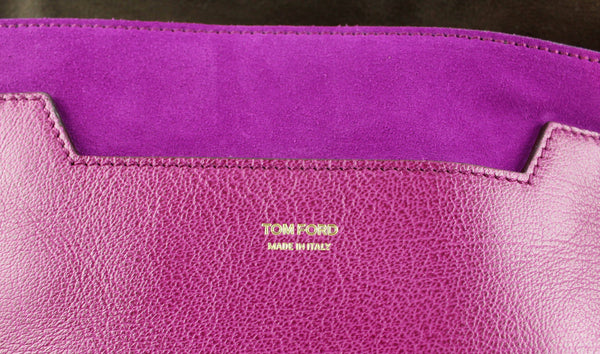 Tom Ford Suede Fuschia Medium Jennifer Single Strap GH