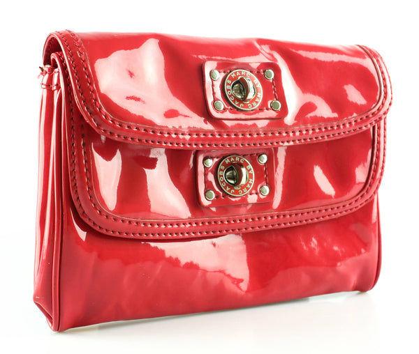 Marc By Marc Jacobs Patent Clutch Cherry