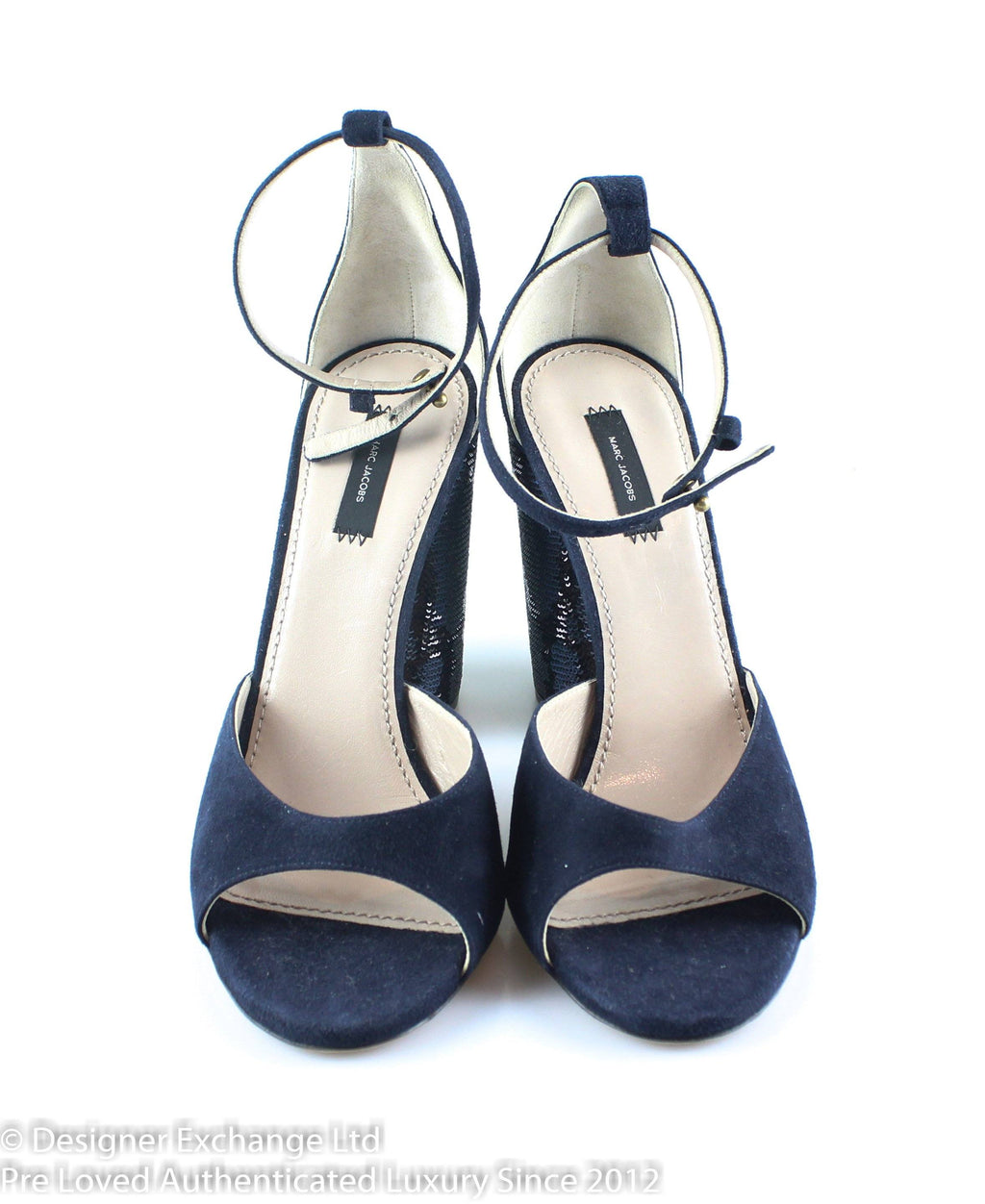 blue block heels uk