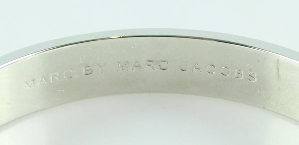 Marc By Marc Jacobs Pink/Silver Monogram Bangle