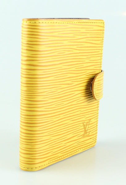 Louis Vuitton Mini Agenda Cover Tassil Yellow Epi Leather TH1918