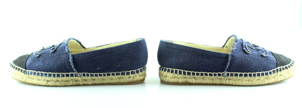 Chanel Two Tone Blue Espadrilles 39/6 RRP €550