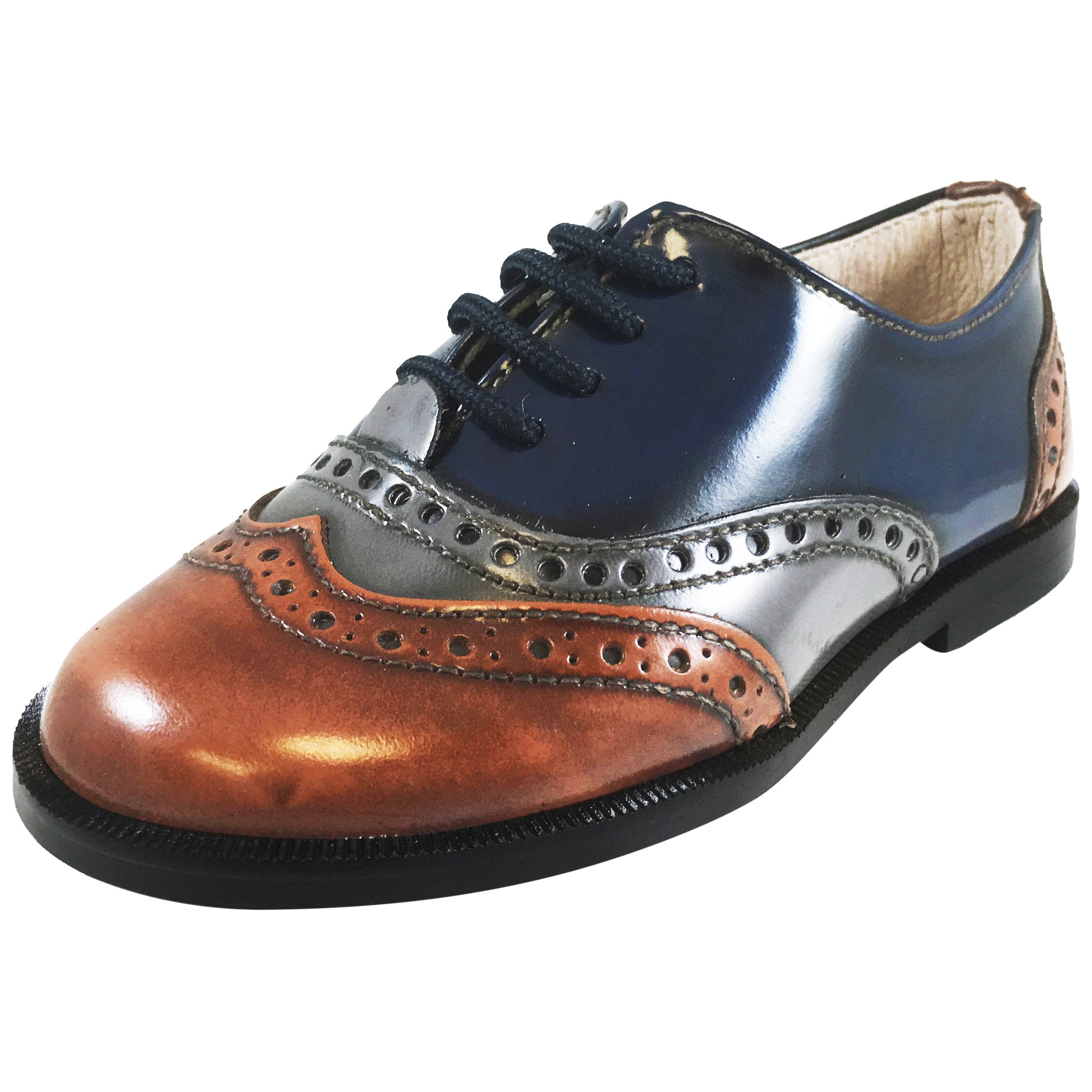 boys navy leather shoes