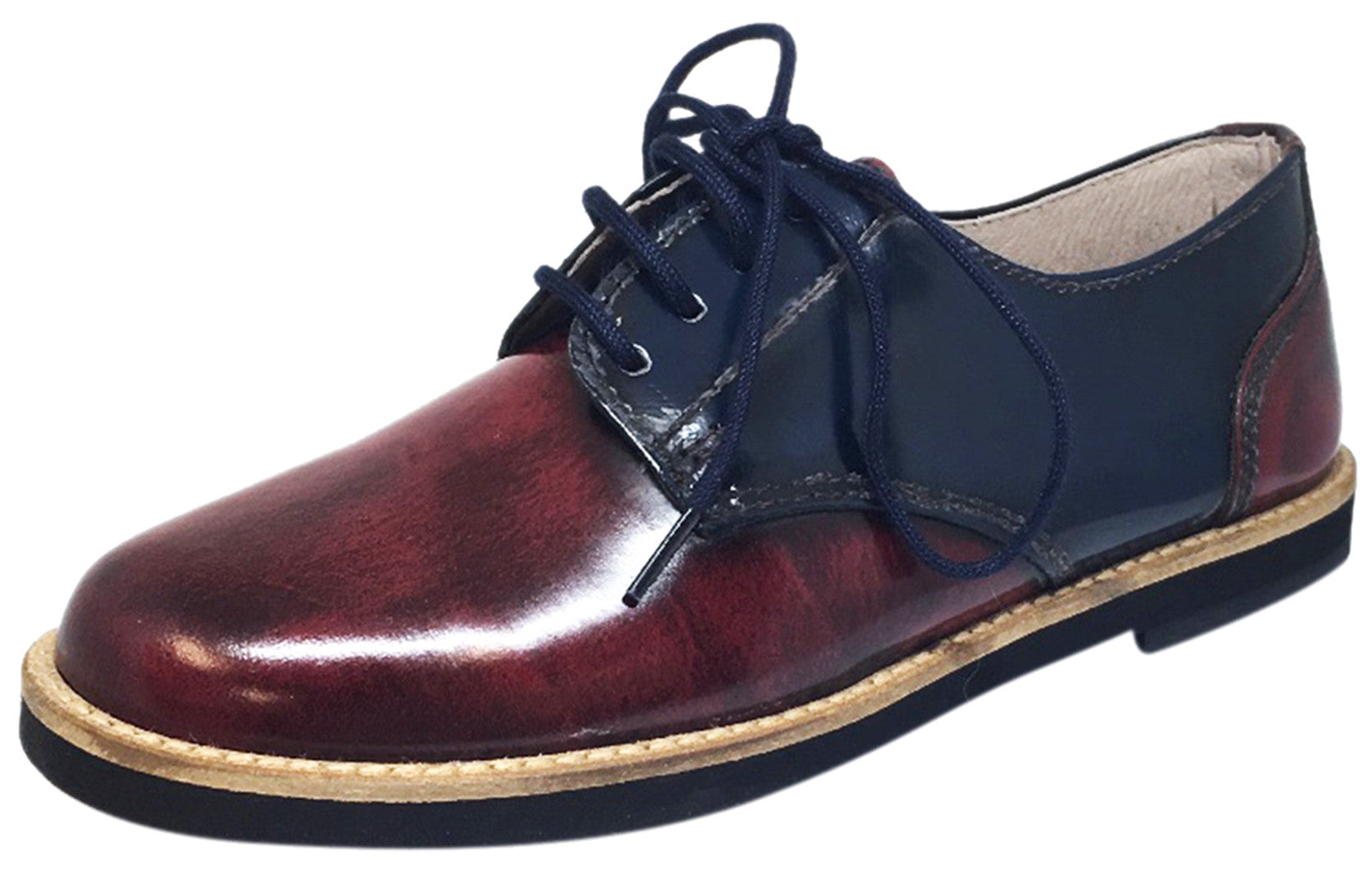 Smooth Patent Leather Navy Burgundy 