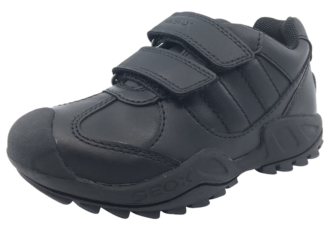GEOX Velcro Sneaker Tennis Shoes (Black) – Just for Kids