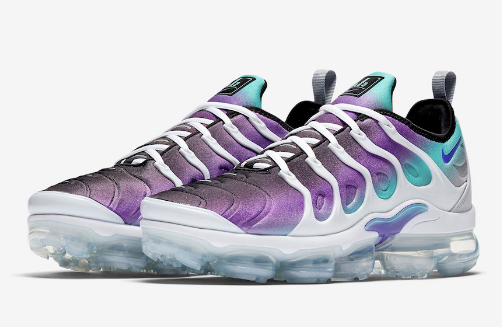 purple and turquoise vapormax