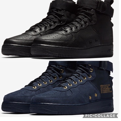 nike sf af1 mid obsidian