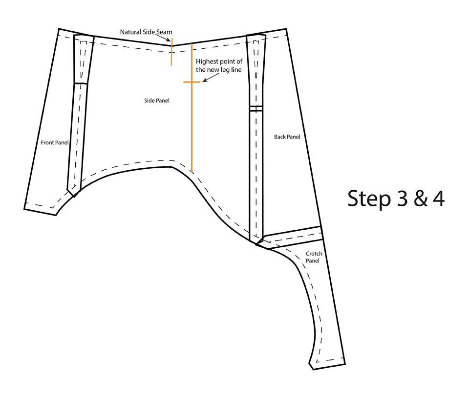 How to make a High Leg Cheeky Variation of the Munroe Pattern