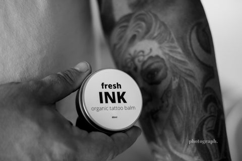 fresh ink black and white photograph