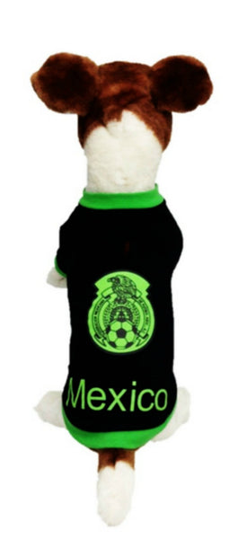 Mexico Dog Soccer Jersey-T-shirt Copa 