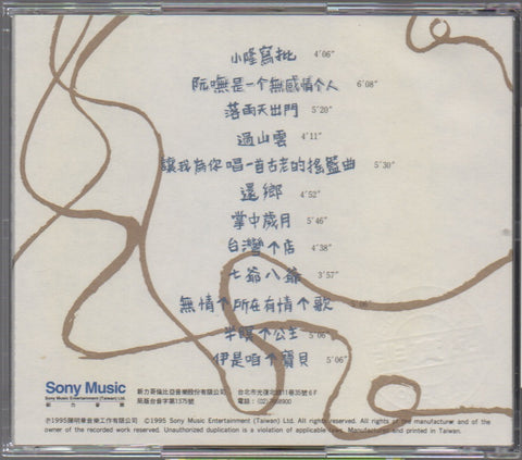 Chen Ming Zhang / 陳明章 - 阮嘸是一個無感情個人 CD