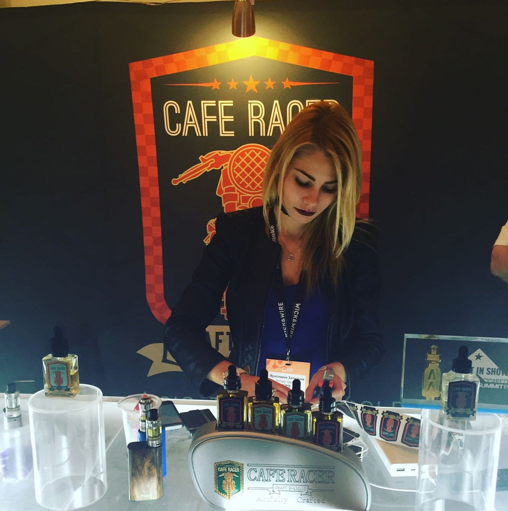 cafe racer booth kiev ukraine vape expo 