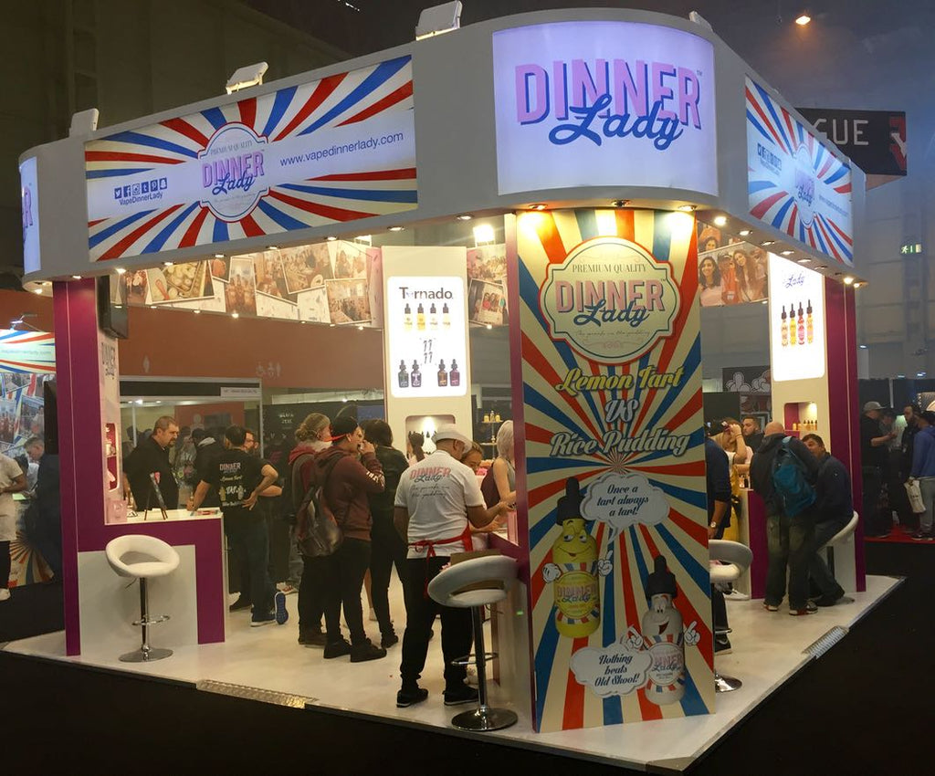 Dinner Lady booth at Vaper Expo UK 