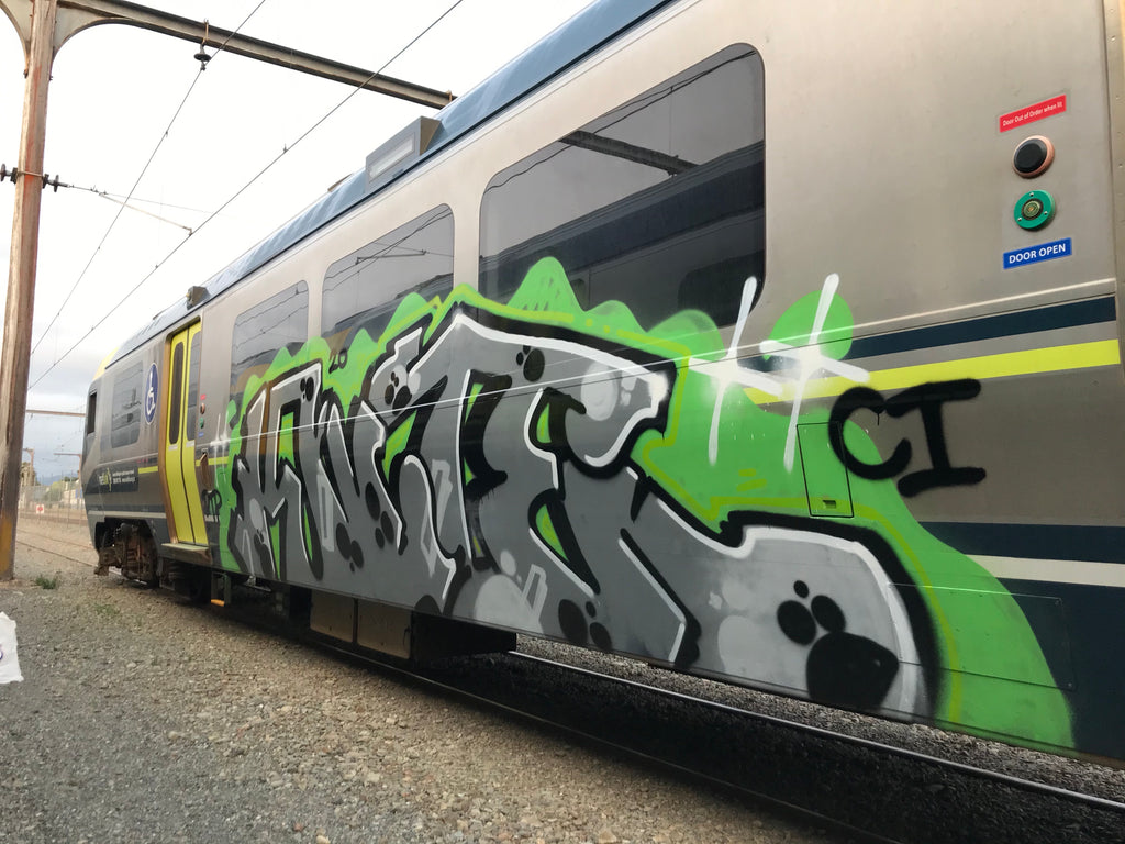 wellington train graffiti