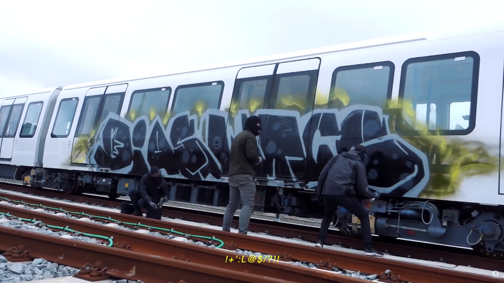 copenhagen train graffiti