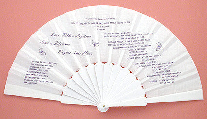 printed wedding program