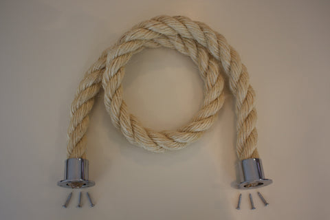 Buff Rope Chrome fixings