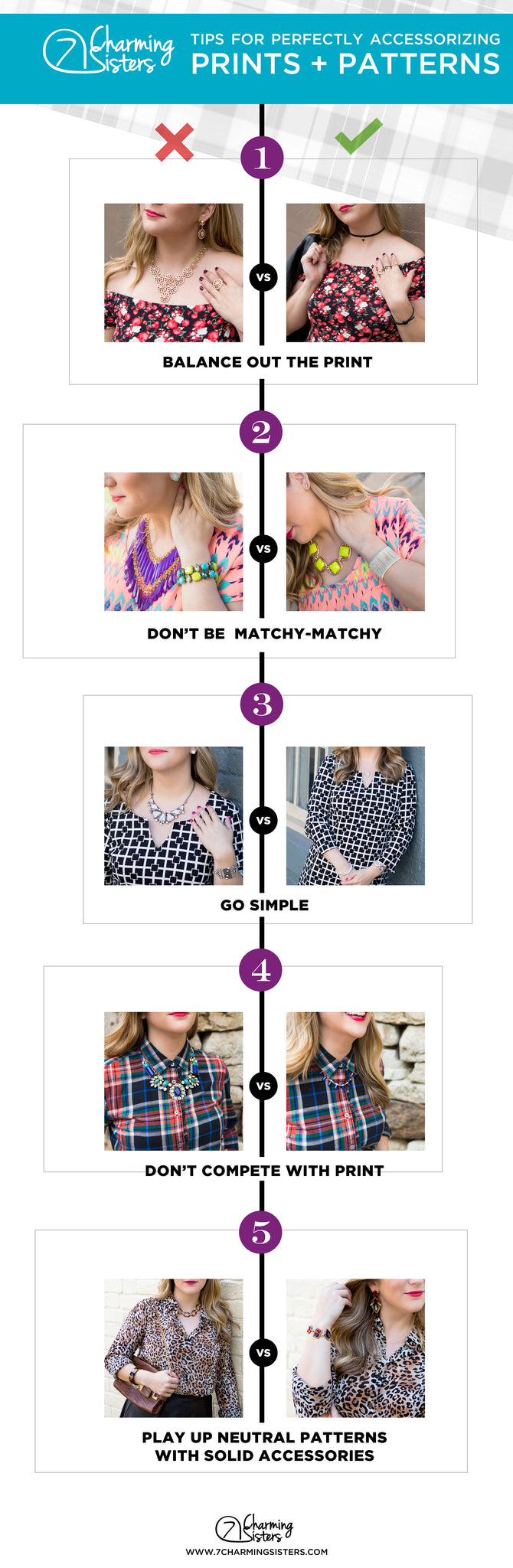 Easy Tips for Mixing Prints - 7 Charming Sister