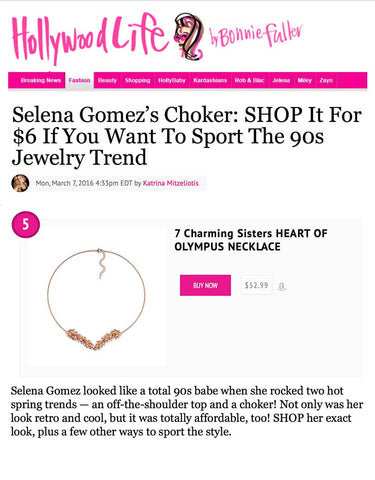 Selena Gomez Choker | 7 Charming Sisters