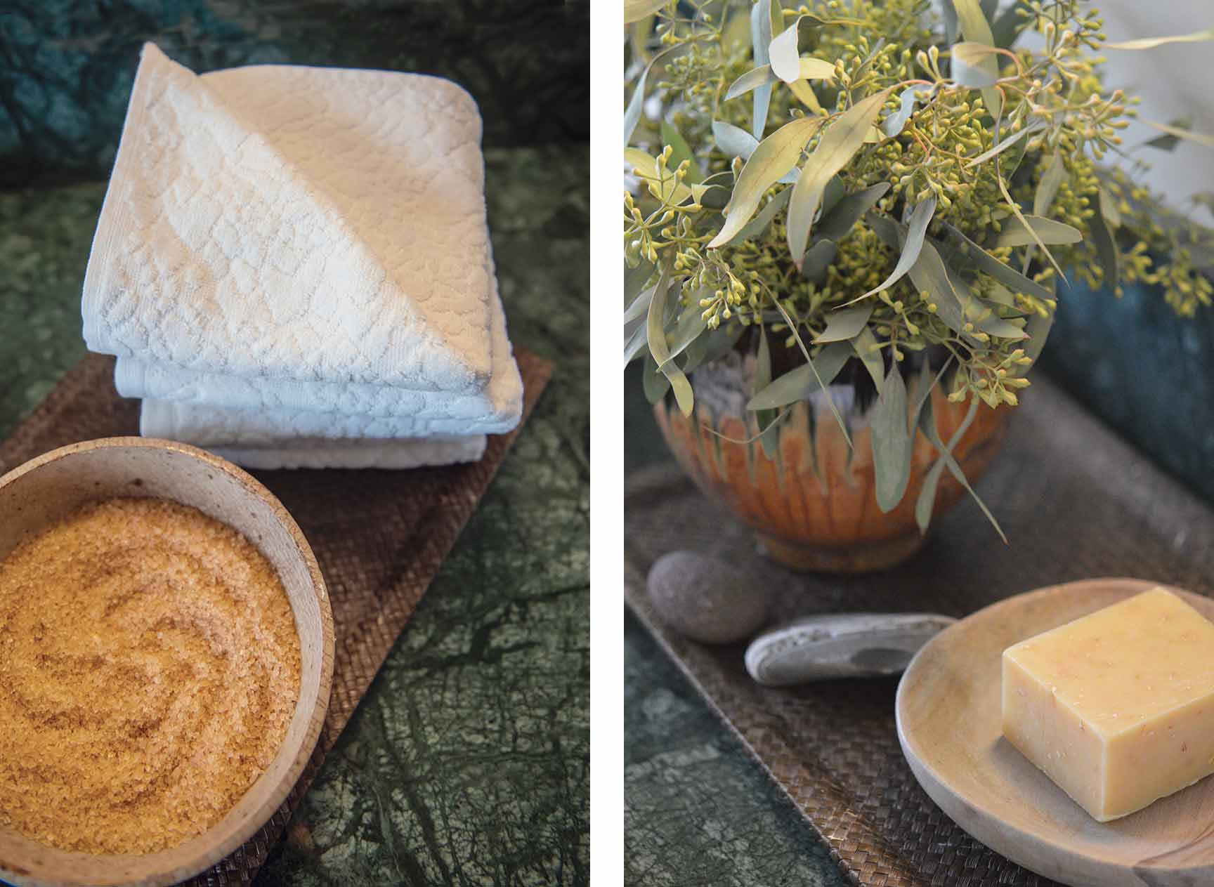 Affina Organic Bath Towels at Sankara Spa