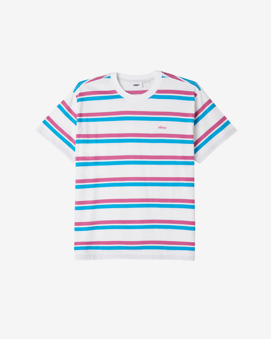 OBEY DISTANCE STRIPE TEE