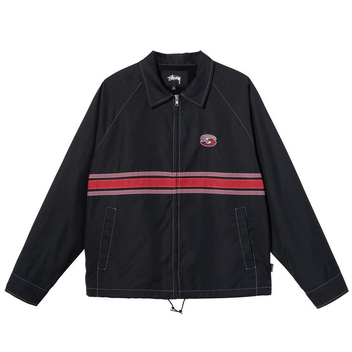 stussy stripe zip jacket