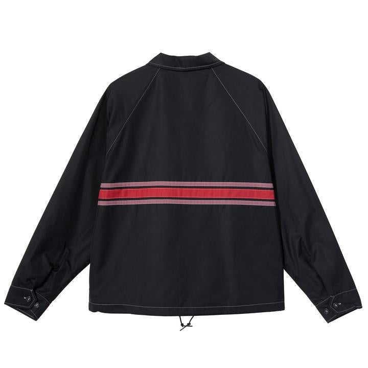 stussy stripe zip jacket