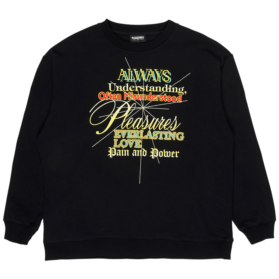 Pleasures faith crewneck sweatshirt