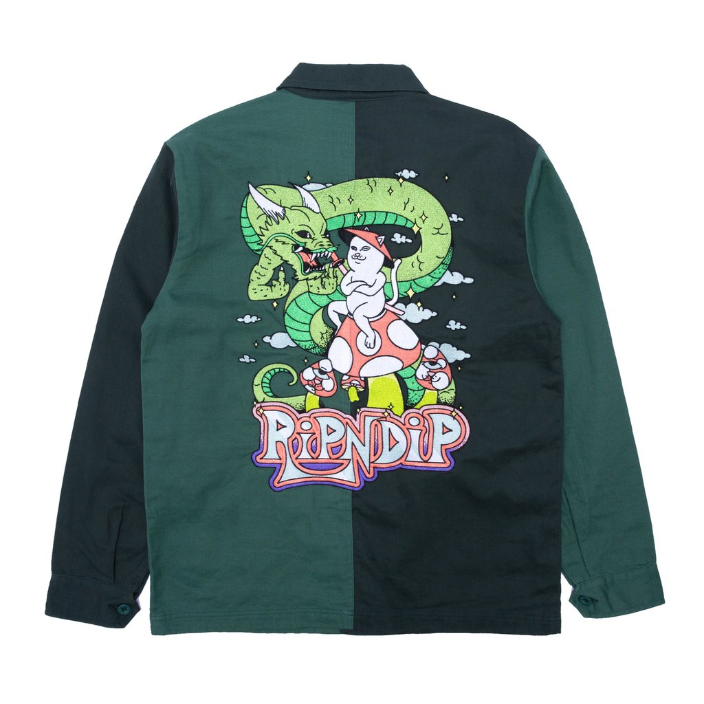 ripndip sensai military color block jacket