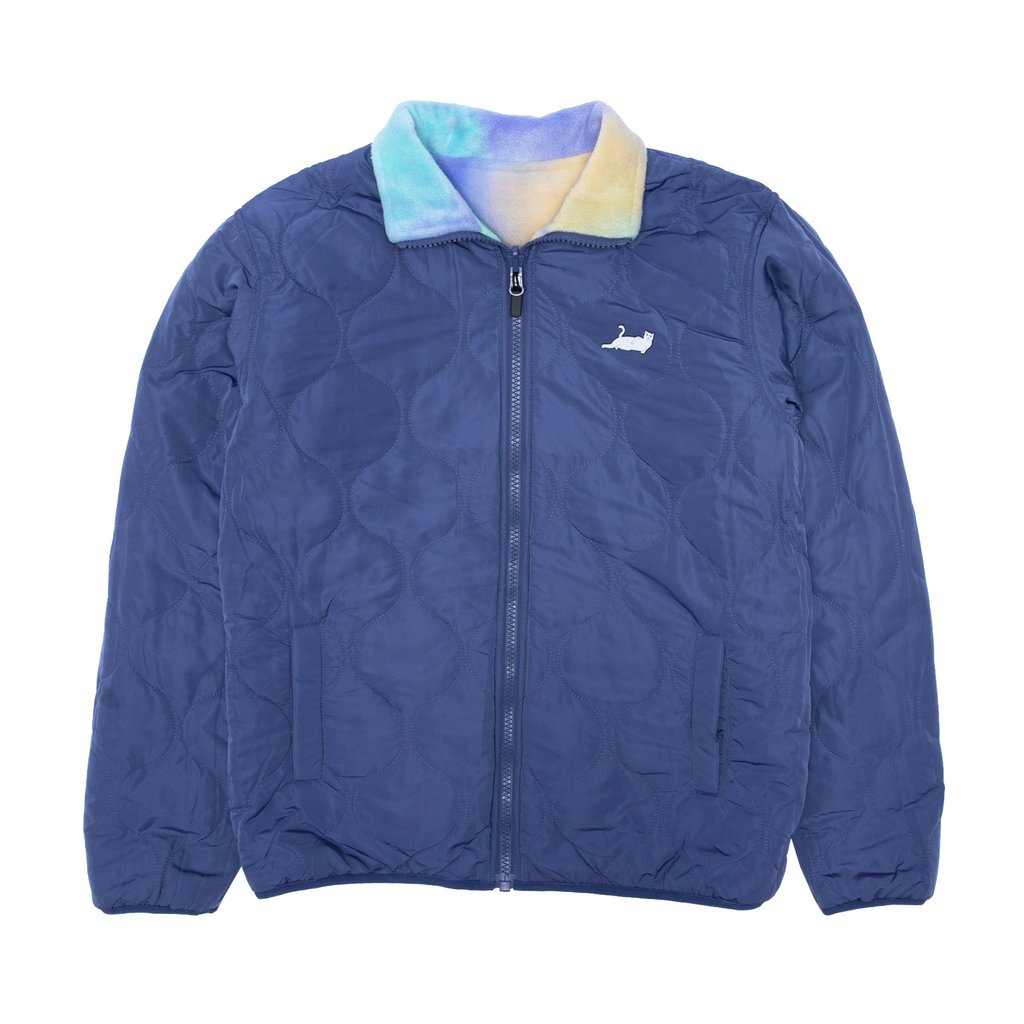 ripndip castanza reversible brushed fleece quilted jacket