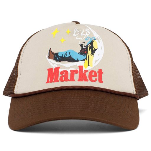 Chinatown Market Man on Moon Trucker Hat