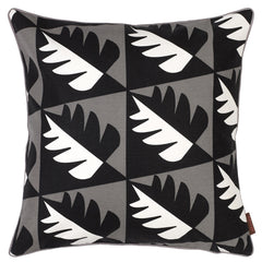 etoile home Betty graphic patterned decorative pillow black, white, grey