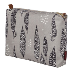 Black, white and grey patterned canvas etoile home vanity, toiletry, wash bag 