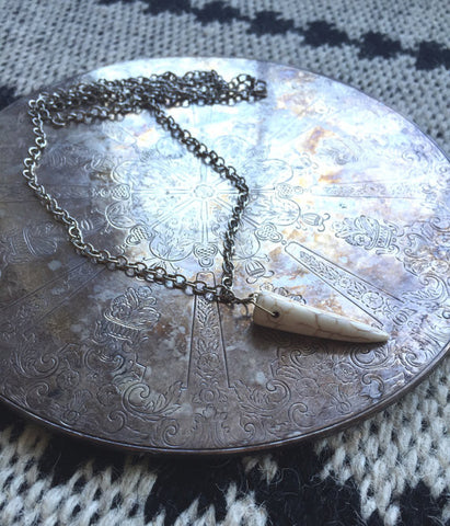 black sheep jewelry tusk necklace