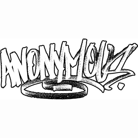 "ANONYMOUS" graffiti handstyle outlined