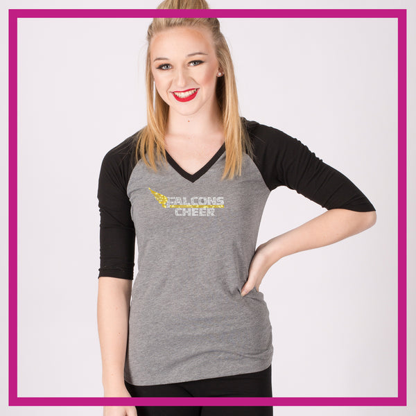 Rhinestone Falcons Girl Tennis Shoe Tshirt 