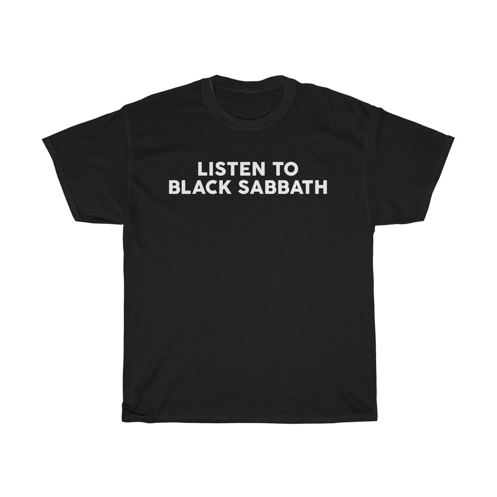 listen to black sabbath t shirt