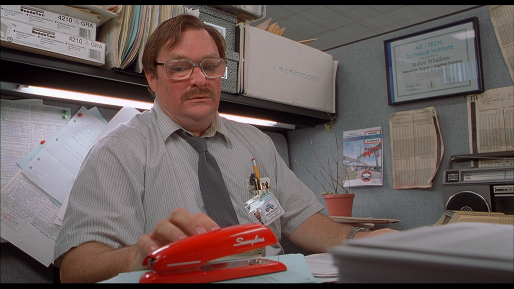 the red swingline stapler