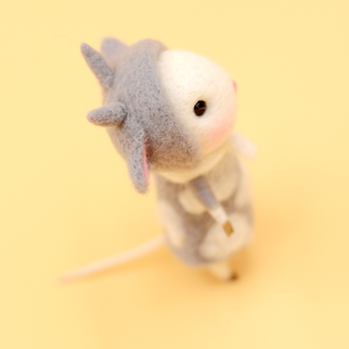Handmade Needle felted felting project animal constellation cute mouse –  Feltify