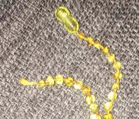 Broken Amber Beads