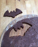 Halloween party food recipes chocolate bat biscuits