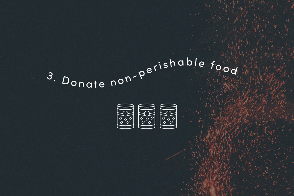 Donate non-perishable food