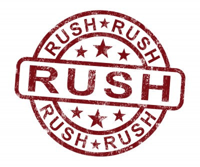 Rush Shipping Available