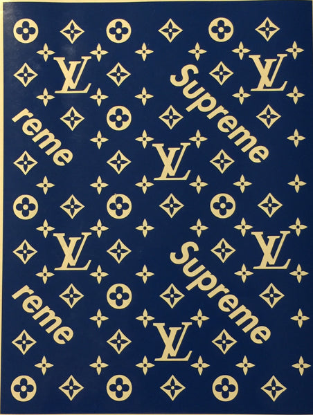 Supreme x LV Denim by Frank Amoruso Fine Art Paper Print ( Fashion > Supreme art) - 16x24x.25