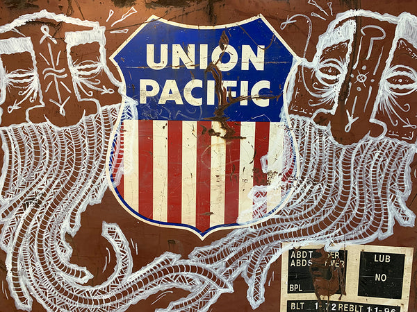 GATS Union Pacific rail car graffiti