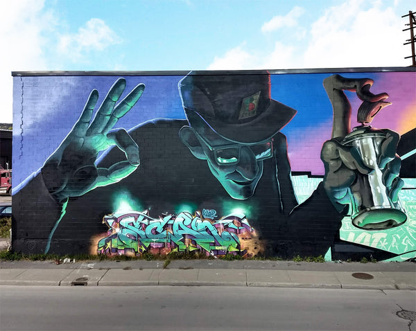 Harry Bones x SCANER you rock Mural