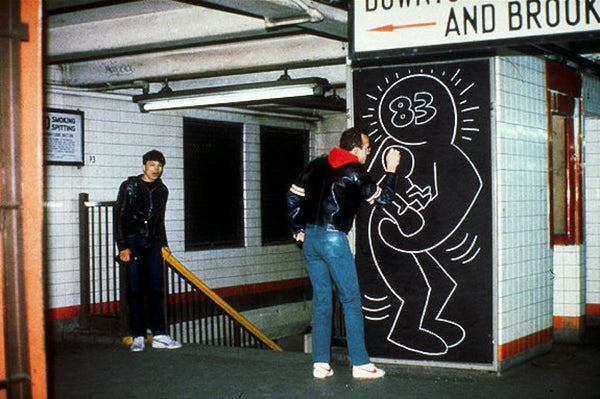 Keith Haring Subway drawing New York